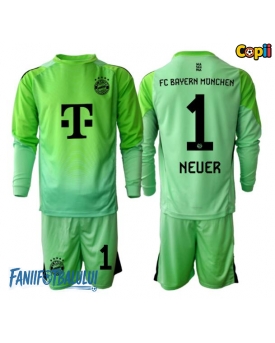 Bayern Munich Manuel Neuer #1 Portarii Echipament de Fotbal Replică 2025-26 Copii Acasa Mâneci Lungi (+ Șorturi)